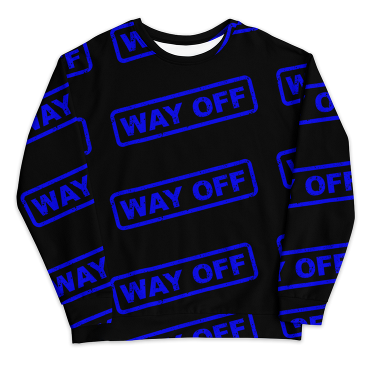 Hood Theory Memes (WAY OFF-Blue) All-Over Print Unisex Sweatshirt