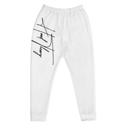 Hood Theory (NBL-White) Unisex Joggers