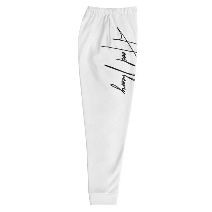 Hood Theory (NBL-White) Unisex Joggers