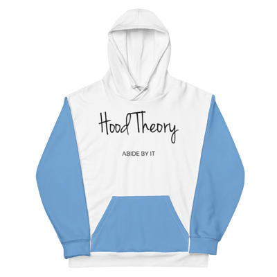 Hood Theory (WNB-Bl,Wh) All-Over Print Unisex Hoodie