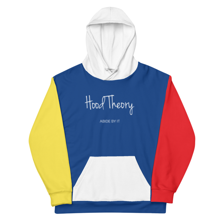 Hood Theory (WNB-RbW) All-Over Print Unisex Hoodie