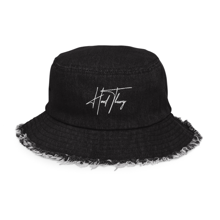 Hood Theory (NWL) Distressed Denim Bucket Hat