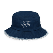 Hood Theory (NWL) Distressed Denim Bucket Hat