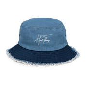 Hood Theory (NWL) Distressed Denim Bucket Hat