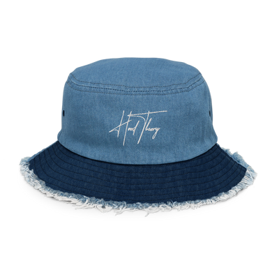 Hood Theory (NWL) Distressed Denim Bucket Hat