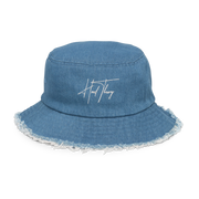 Hood Theory (NWL) Distressed Denim Bucket Hat