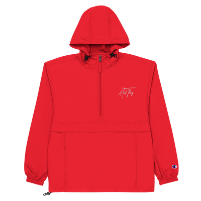 Hood Theory (NWSL_Red) Unisex Embroidered Champion Packable Jacket