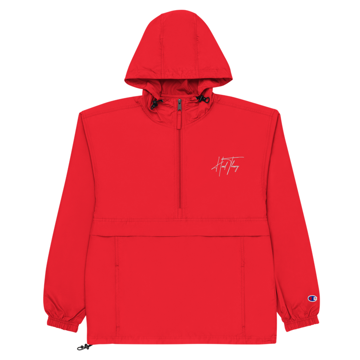 Hood Theory (NWSL_Red) Unisex Embroidered Champion Packable Jacket