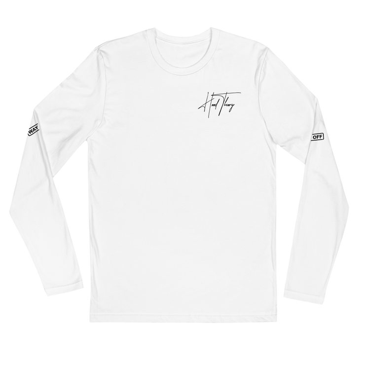 Hood Theory (FOC_W, Way Off) Men's Fitted Long Sleeve Shirt