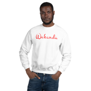 Hood Theory Memes (Wakanda-Red-Blk) Unisex Crew Neck Sweatshirt