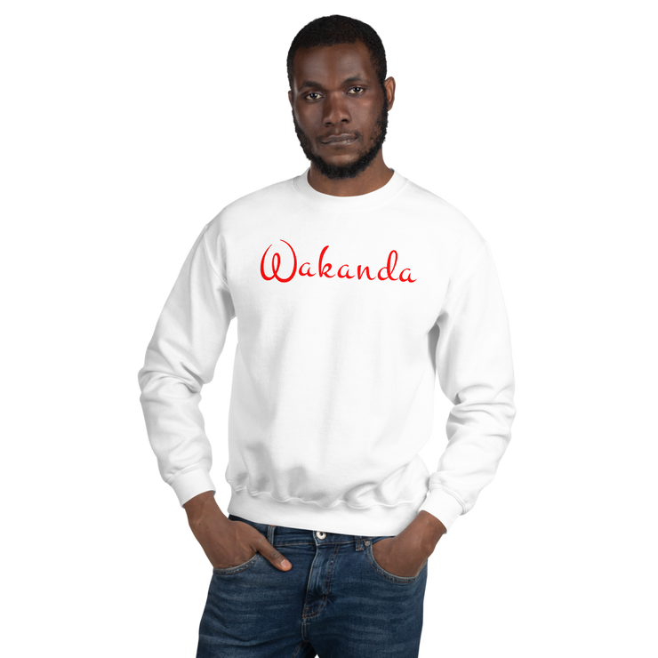 Hood Theory Memes (Wakanda-Red-Blk) Unisex Crew Neck Sweatshirt