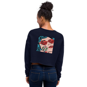 Hood Theory x James Caimen (it's a freeze!) Women's Crop Sweatshirt