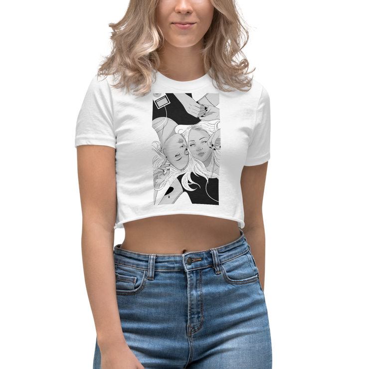 Hood Theory x James Caimen (MS) Women's Cropped T-shirt