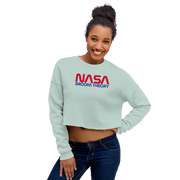 Hood Theory Memes (N.B.T) Women's Crop Sweatshirt