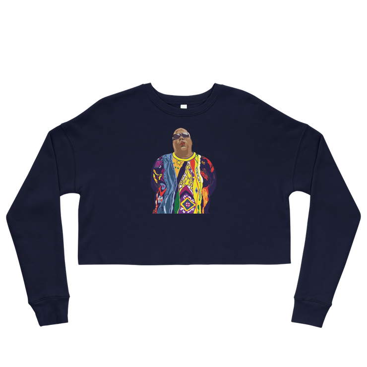 Hood Theory Hip Hop (BIGGIE) Women's Crop Sweatshirt