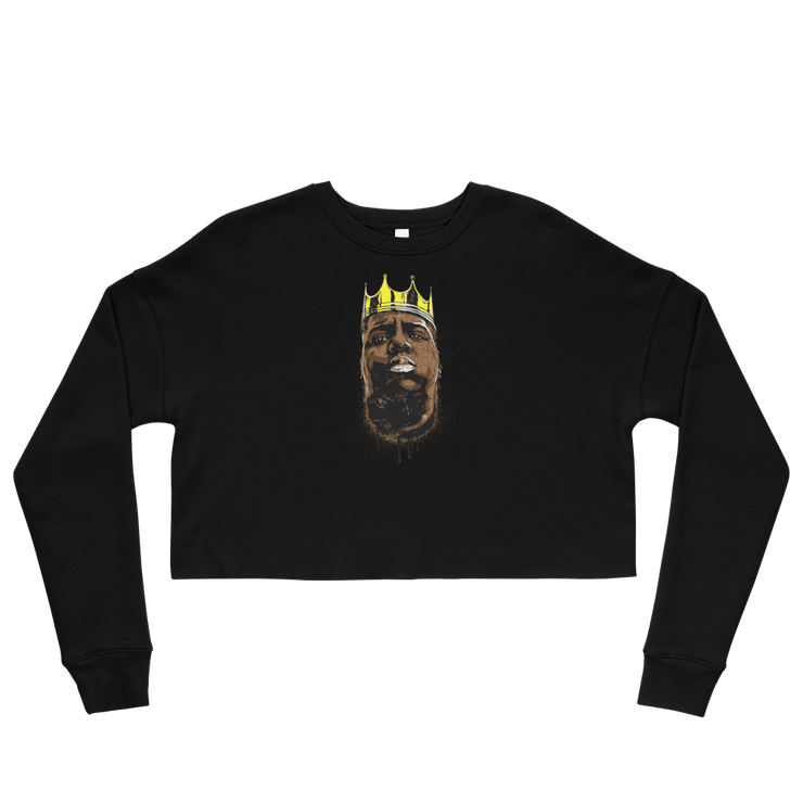 Hood Theory Hip Hop (B.I.G) Women's Crop Sweatshirt