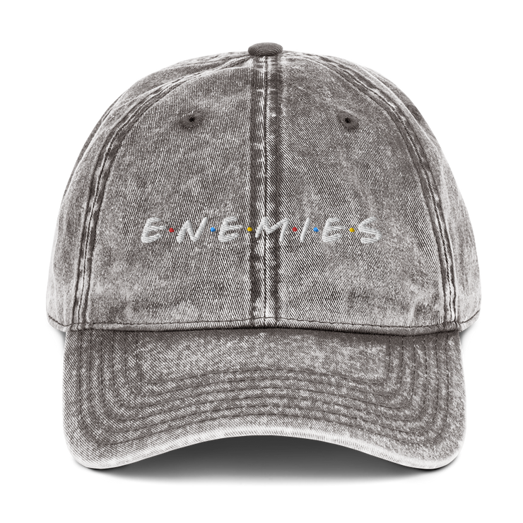 ENEMIES (WEL) Unisex Vintage Cotton Twill Cap