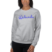 Hood Theory Memes (Wakanda-Blue-W) Unisex Crew Neck Sweatshirt