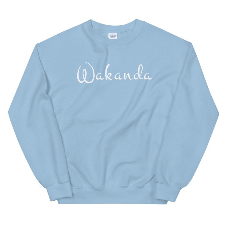 Hood Theory Memes (Wakanda-White-W) Unisex Crew Neck Sweatshirt