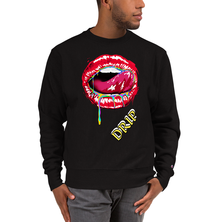 Hood Theory x James Caimen (DRIP) Men's Champion Sweatshirt