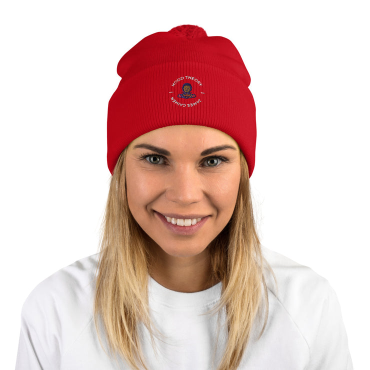 Hood Theory x James Caimen (W-WEL) Women's Pom-Pom Beanie