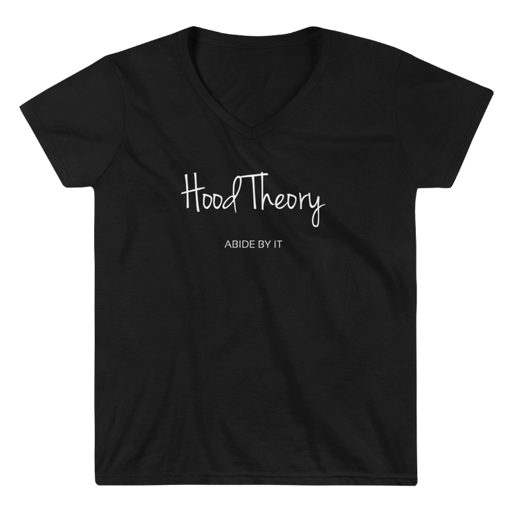 Hood Theory (WNB) Women's Casual V-Neck Shirt