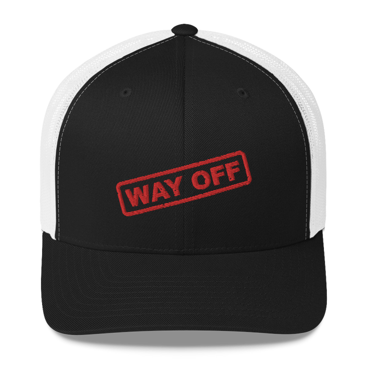 Hood Theory Memes (WAY OFF-Red) Unisex Retro Trucker Hat