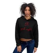 yeah aight (RNB) Women's Crop Hoodie