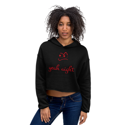 yeah aight (RNB) Women's Crop Hoodie