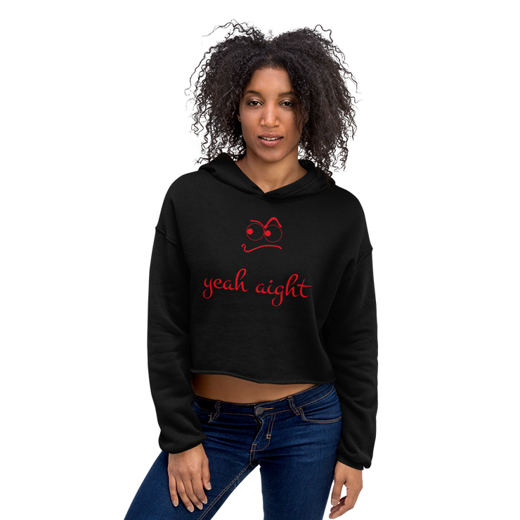 yeah aight (RNB) Women's Crop Hoodie