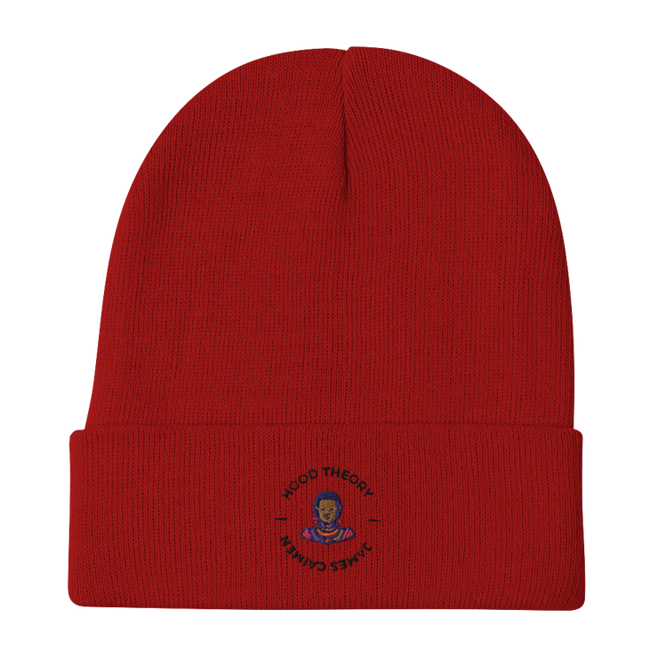 Hood Theory x James Caimen (W-BEL) Men's Embroidered Beanie