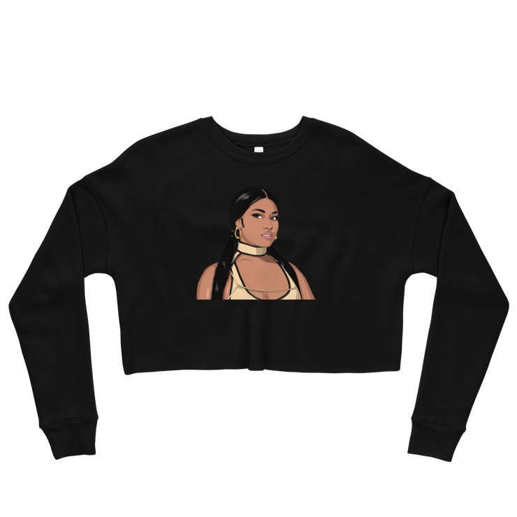 Hood Theory Hip Hop (NICKI) Women's Crop Sweatshirt