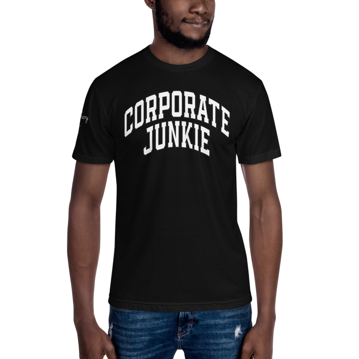 Hood Theory Memes (Corporate Junkie-Whi, Whi L) Unisex Crew Neck Tee