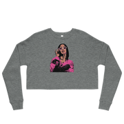 Hood Theory Hip Hop (CARDI) Women's Crop Sweatshirt