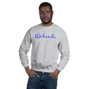 Hood Theory Memes (Wakanda-Blue-W) Unisex Crew Neck Sweatshirt