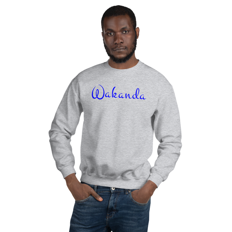 Hood Theory Memes (Wakanda-Blue-W) Unisex Crew Neck Sweatshirt