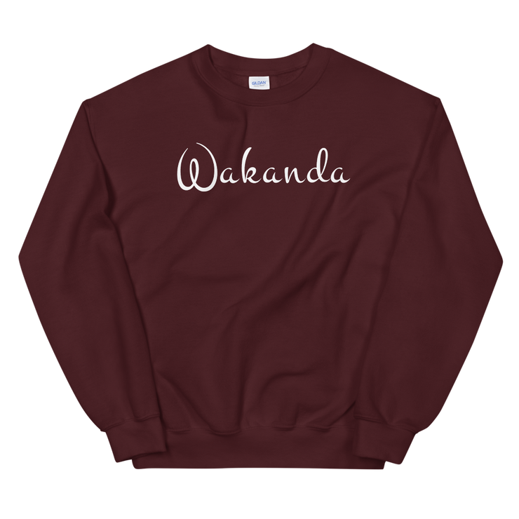 Hood Theory Memes (Wakanda-White-W) Unisex Crew Neck Sweatshirt