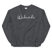 Hood Theory Memes (Wakanda-White-W) Unisex Crew Neck Sweatshirt