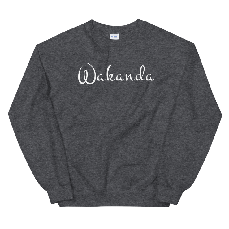 Hood Theory Memes (Wakanda-White-W) Unisex Crew Neck Sweatshirt