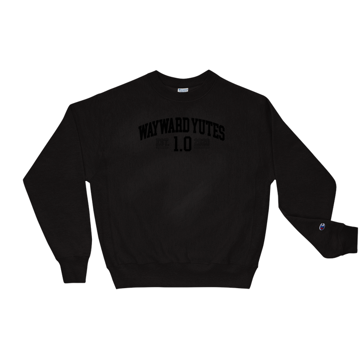 Hood Theory Memes (WAYWARD YUTES-BL) Men's Champion Sweatshirt