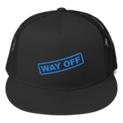 Hood Theory Memes (WAY OFF-Blue) Unisex 5 Panel Trucker Cap