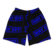 Hood Theory Memes (WAY OFF-Blue) All-Over Print Men's Athletic Long Shorts