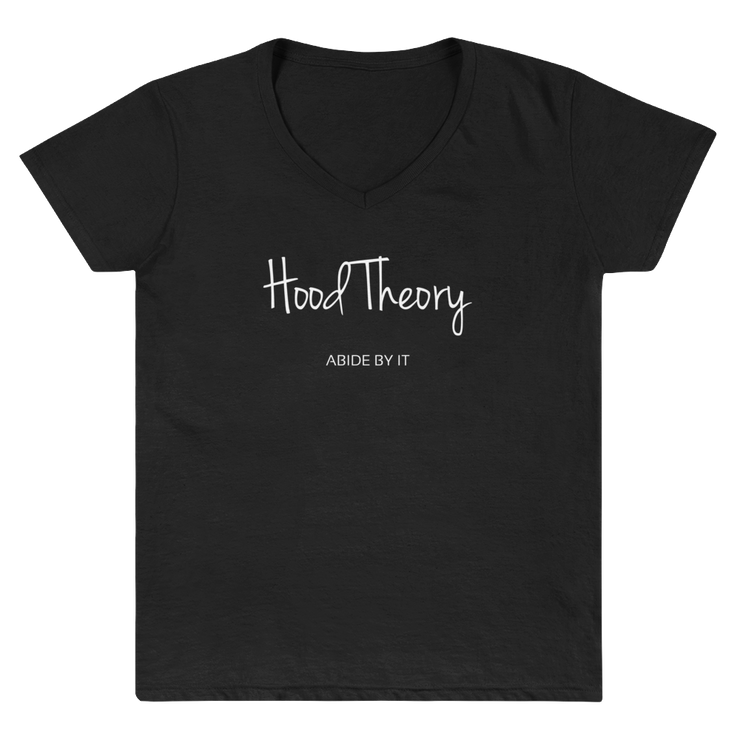 Hood Theory (WNB) Women's Casual V-Neck Shirt