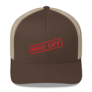 Hood Theory Memes (WAY OFF-Red) Unisex Retro Trucker Hat