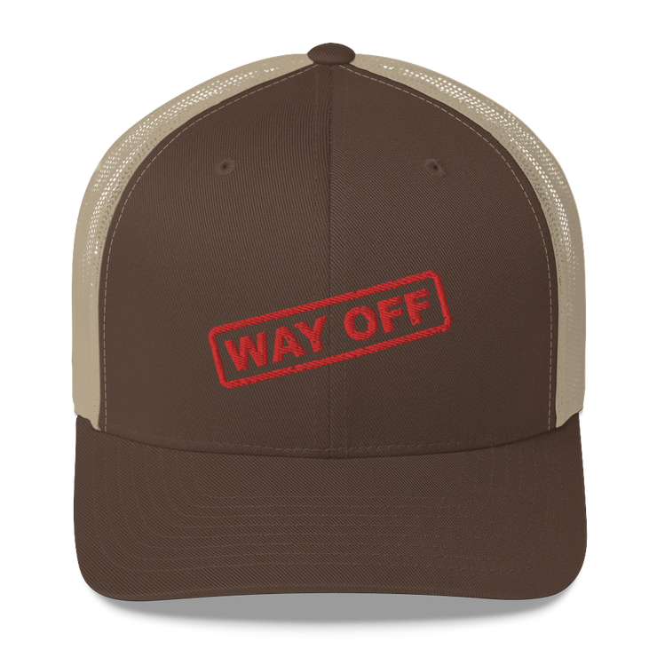 Hood Theory Memes (WAY OFF-Red) Unisex Retro Trucker Hat