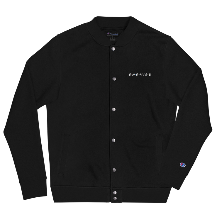 ENEMIES (WEL) Men's Embroidered Champion Bomber Jacket