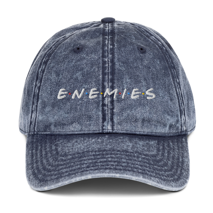 ENEMIES (WEL) Unisex Vintage Cotton Twill Cap