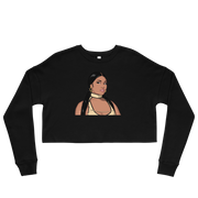 Hood Theory Hip Hop (NICKI) Women's Crop Sweatshirt