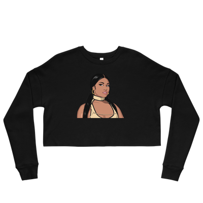 Hood Theory Hip Hop (NICKI) Women's Crop Sweatshirt