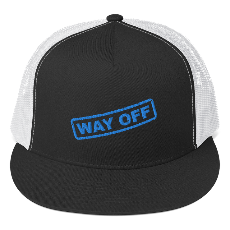 Hood Theory Memes (WAY OFF-Blue) Unisex 5 Panel Trucker Cap